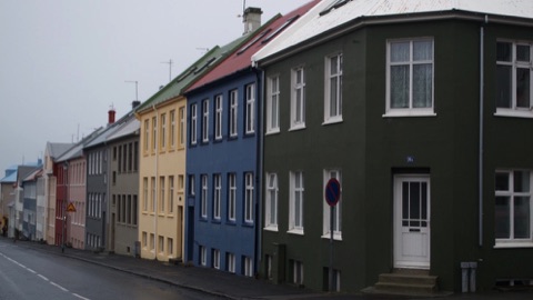 Colourful houses, Reykjavik